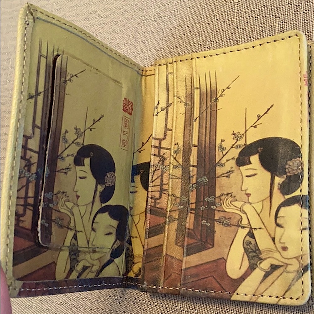 Leather ID and credit card holder